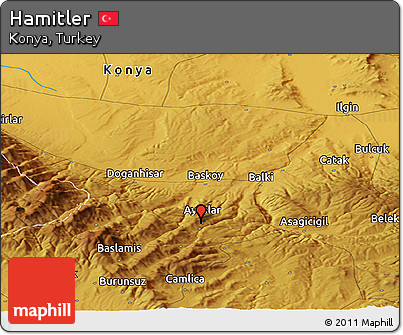 Physical Panoramic Map of Hamitler