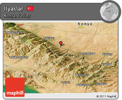 Satellite Panoramic Map of İlyaslar
