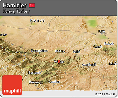 Satellite Panoramic Map of Hamitler