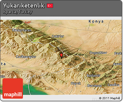 Satellite Panoramic Map of Yukarıketenlik