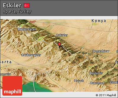 Satellite Panoramic Map of Eskiler