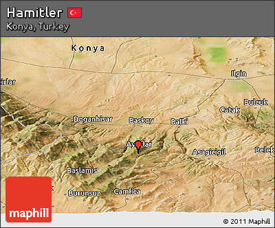 Satellite Panoramic Map of Hamitler