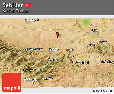 Satellite Panoramic Map of Sebiller
