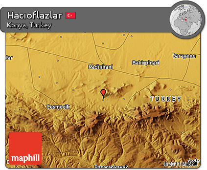 Physical 3D Map of Hacıoflazlar