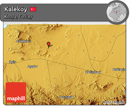 Physical 3D Map of Kaleköy