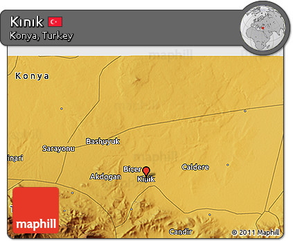 Physical 3D Map of Kınık