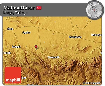 Physical 3D Map of Mahmuthisar