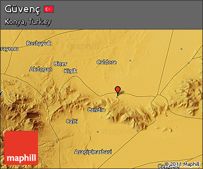 Physical 3D Map of Güvenç