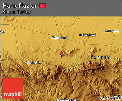 Physical 3D Map of Hacıoflazlar