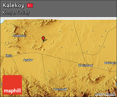 Physical 3D Map of Kaleköy