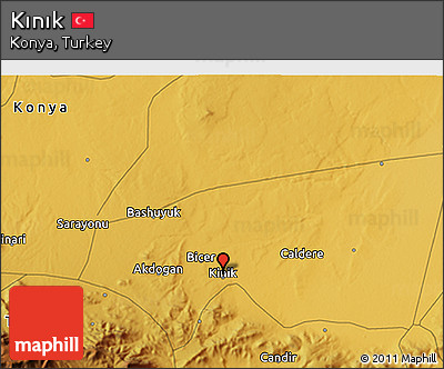 Physical 3D Map of Kınık
