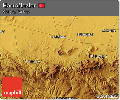 Physical 3D Map of Hacıoflazlar