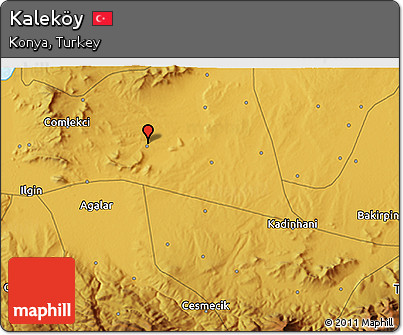 Physical 3D Map of Kaleköy