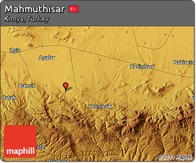 Physical 3D Map of Mahmuthisar