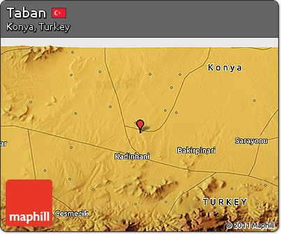 Physical 3D Map of Taban