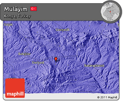Political 3D Map of Mülâyim