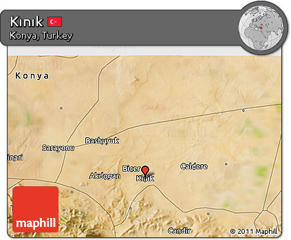 Satellite 3D Map of Kınık