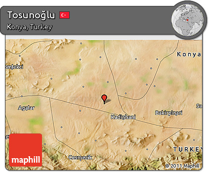 Satellite 3D Map of Tosunoğlu