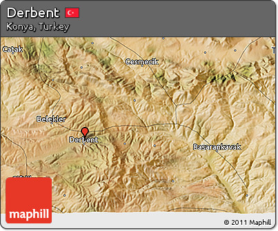 Satellite 3D Map of Derbent