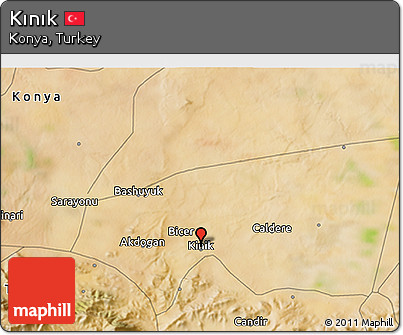 Satellite 3D Map of Kınık