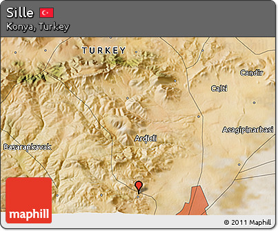 Satellite 3D Map of Sille
