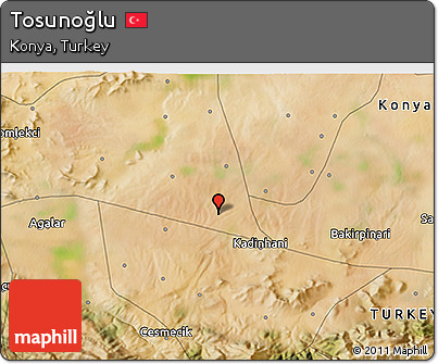 Satellite 3D Map of Tosunoğlu