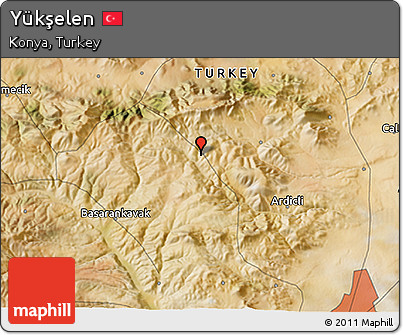 Satellite 3D Map of Yükşelen