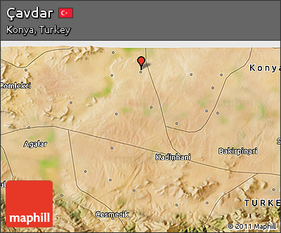 Satellite 3D Map of Çavdar