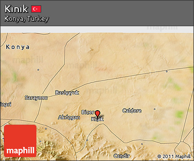 Satellite 3D Map of Kınık