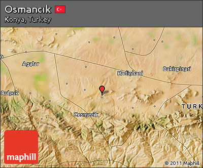 Satellite 3D Map of Osmancık