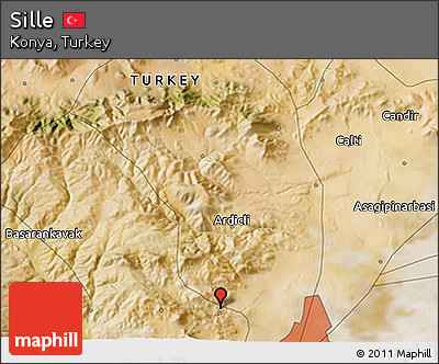 Satellite 3D Map of Sille