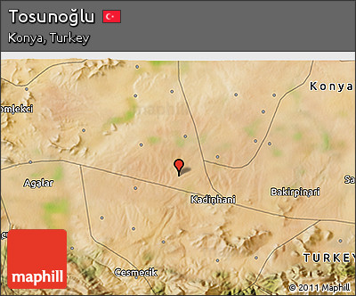 Satellite 3D Map of Tosunoğlu