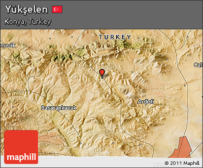 Satellite 3D Map of Yükşelen