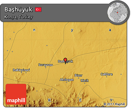 Physical Map of Başhüyük