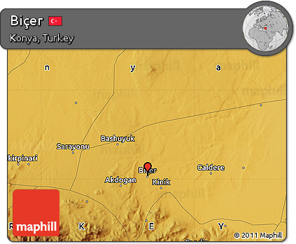 Physical Map of Biçer