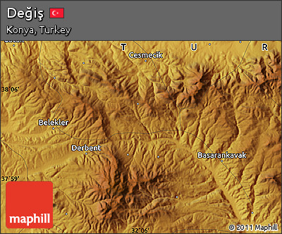 Physical Map of Değiş