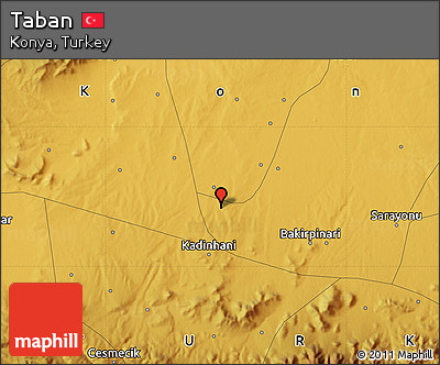 Physical Map of Taban
