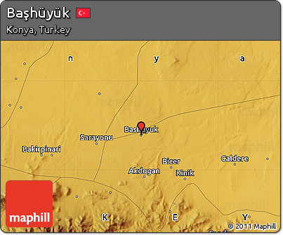 Physical Map of Başhüyük