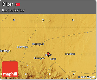 Physical Map of Biçer