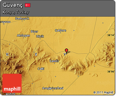 Physical Map of Güvenç