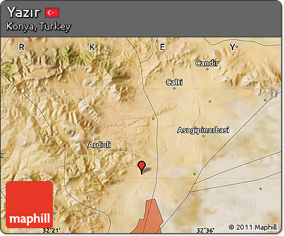 Satellite Map of Yazır