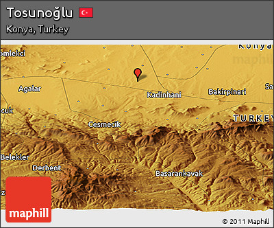 Physical Panoramic Map of Tosunoğlu