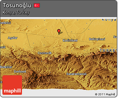 Physical Panoramic Map of Tosunoğlu