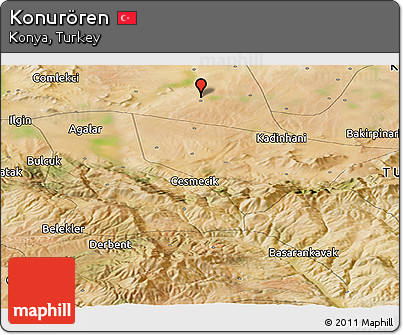 Satellite Panoramic Map of Konurören