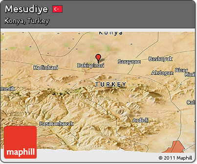 Satellite Panoramic Map of Mesudiye