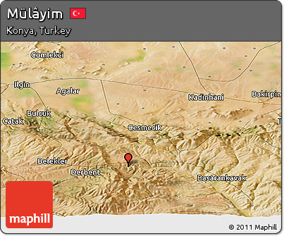 Satellite Panoramic Map of Mülâyim