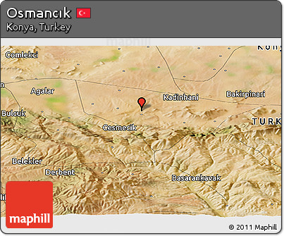 Satellite Panoramic Map of Osmancık
