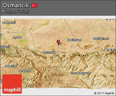 Satellite Panoramic Map of Osmancık