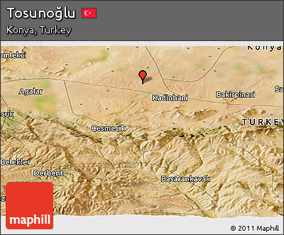Satellite Panoramic Map of Tosunoğlu