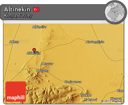 Physical 3D Map of Altınekin